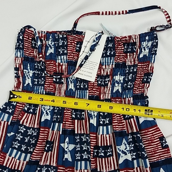 Star Spangled Cover-up Dress OSFM New - Picture 5 of 8